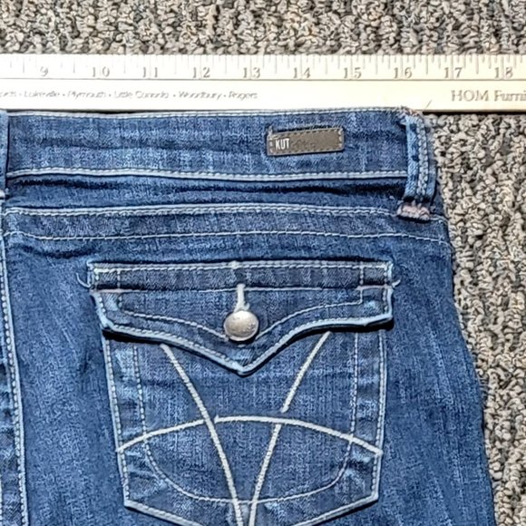 EUC Kut from the Kloth Natalie Bermuda Denim Shorts Size 8 - Picture 15 of 16